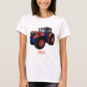 Camiseta Ilustração de desenho animado de trator