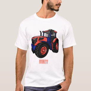 Camiseta Ilustração de desenho animado de trator