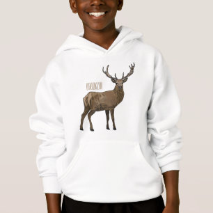 Camiseta Ilustração de desenho animado de veado