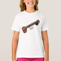 Ilustração de desenho animado de violão