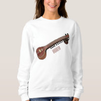 Ilustração de desenho animado de violão