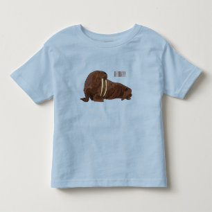 Camiseta Ilustração de desenho animado de Walrus
