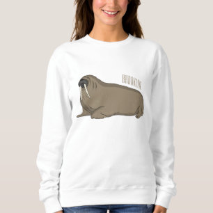 Camiseta Ilustração de desenho animado de Walrus