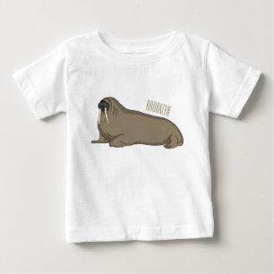 Camiseta Ilustração de desenho animado de Walrus
