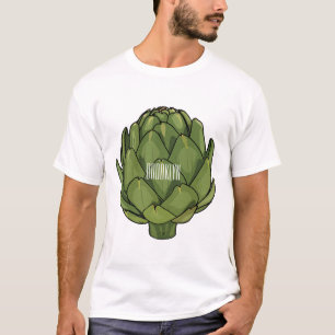 Camiseta Ilustração de desenho animado do Artichoke