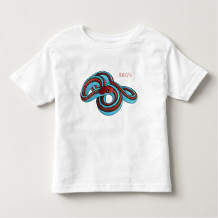 Camiseta Ilustração de desenho animado do cobra de garter d