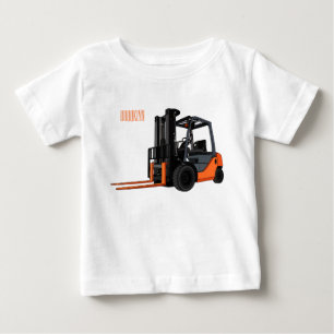 Camiseta Ilustração de desenho animado do empilhador