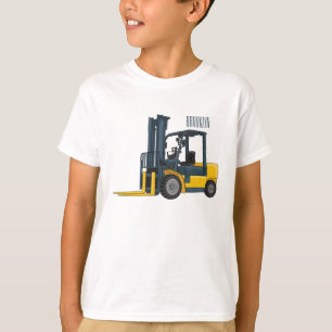 Camiseta Ilustração de desenho animado do empilhador