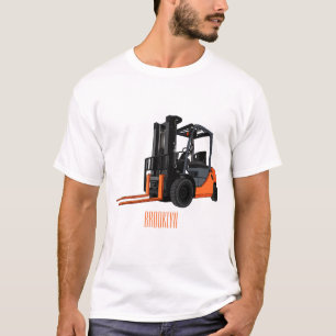 Camiseta Ilustração de desenho animado do empilhador