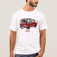 Ilustração de desenho animado do motor de incêndio