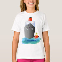 Ilustração de desenho animado do navio de linha do
