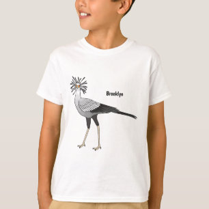 Camiseta Ilustração de desenho animado do Secretário Pássar