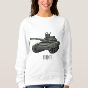 Camiseta Ilustração de desenho animado do Tanque