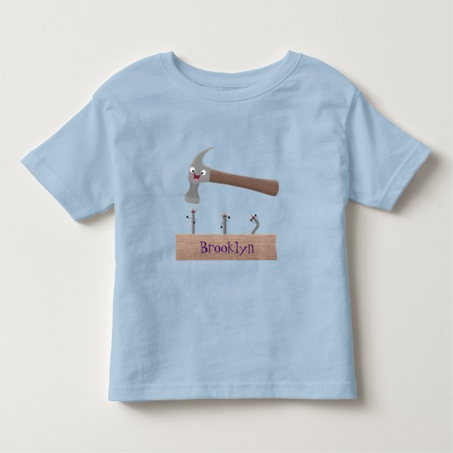 Camiseta Ilustração de desenho animado, engraçada e de mart (Frente)