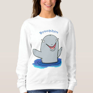 Camiseta Ilustração de desenho animado feliz e adorável