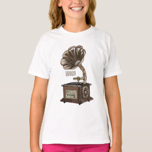 Camiseta Ilustração de desenho animado girável