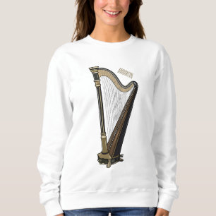 Camiseta Ilustração de desenho animado Harp