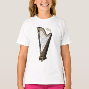 Camiseta Ilustração de desenho animado Harp