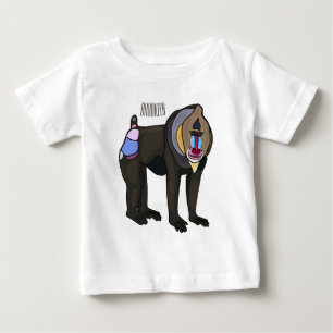 Camiseta Ilustração de desenho animado Mandrill