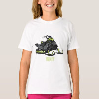 Ilustração de desenho animado Snowmobile