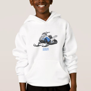 Camiseta Ilustração de desenho animado Snowmobile