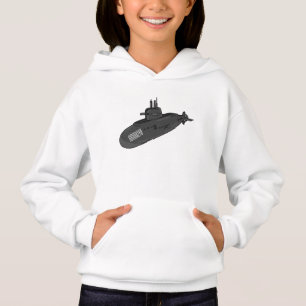 Camiseta Ilustração de desenho animado submarino