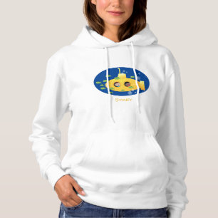 Camiseta Ilustração de desenho animado submarino amarelo