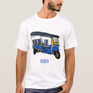 Camiseta Ilustração de desenho animado Tuk tuk