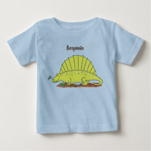 Camiseta Ilustração de desenho animado verde-claro