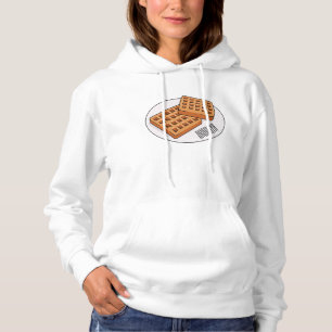Camiseta Ilustração de desenho animado Waffle
