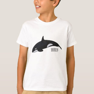 Camiseta Ilustração de desenho da baleia assassina