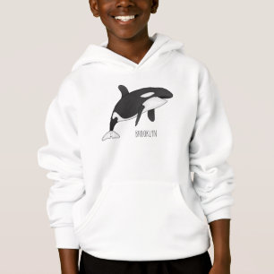 Camiseta Ilustração de desenho da baleia assassina
