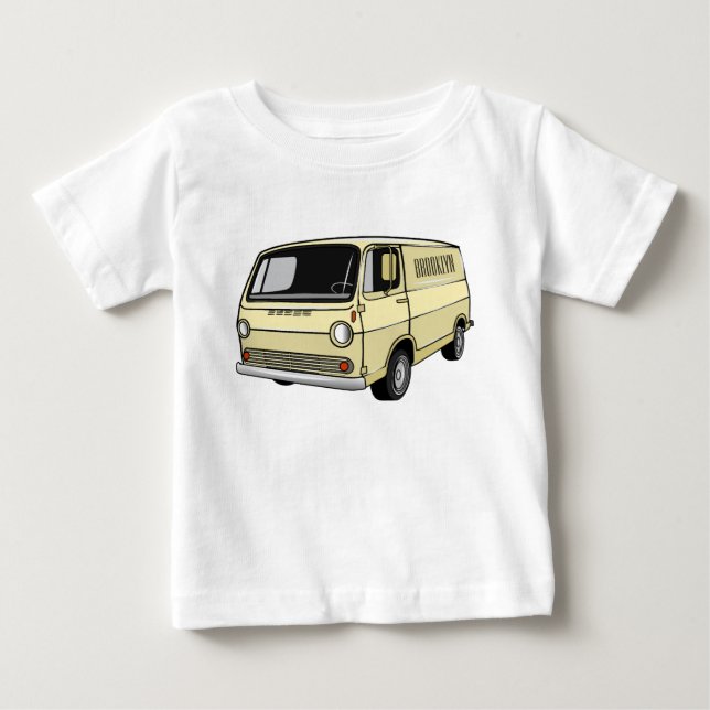 Camiseta Ilustração de desenho da van clássica (Frente)