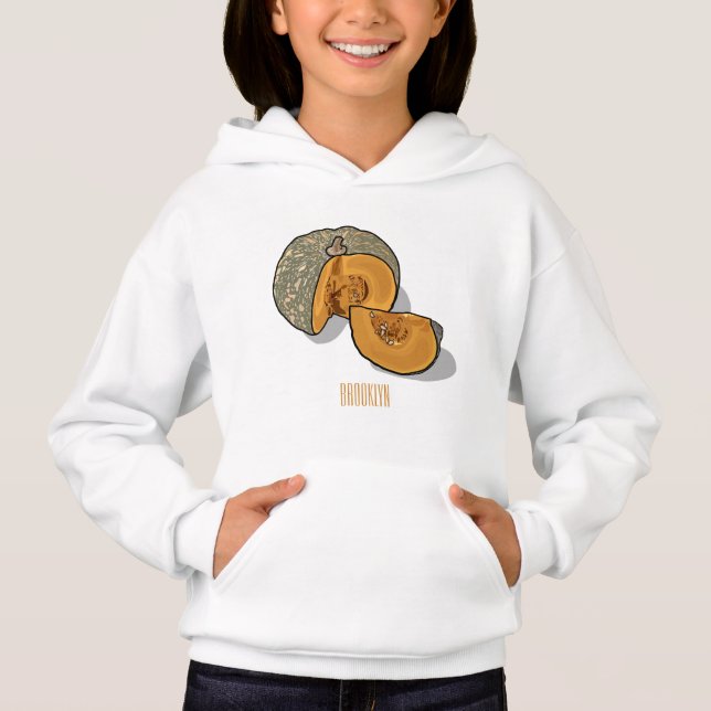 Camiseta Ilustração de desenho de abóbora (Frente)