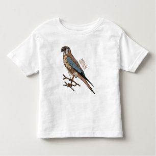 Camiseta Ilustração de desenho de aves do estrel americano