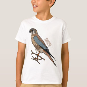 Camiseta Ilustração de desenho de aves do estrel americano