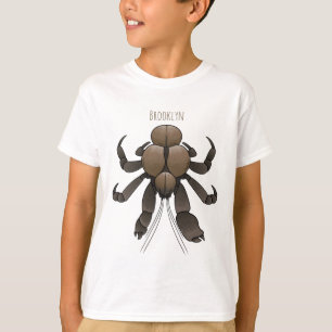 Camiseta Ilustração de desenho de caranguejo de coco