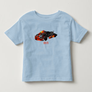 Camiseta Ilustração de desenho de corrida de Kart