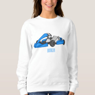 Camiseta Ilustração de desenho de corrida de Kart