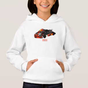 Camiseta Ilustração de desenho de corrida de Kart