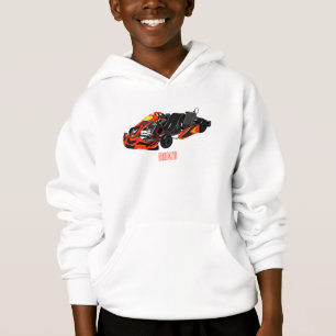 Camiseta Ilustração de desenho de corrida de Kart