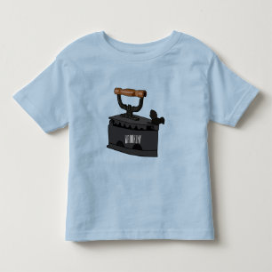 Camiseta Ilustração de desenho de ferro do carvão