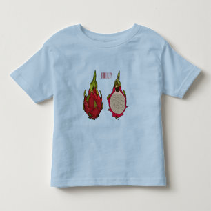 Camiseta Ilustração de desenho de fruta do dragão