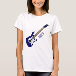 Camiseta Ilustração de desenho de guitarra elétrica