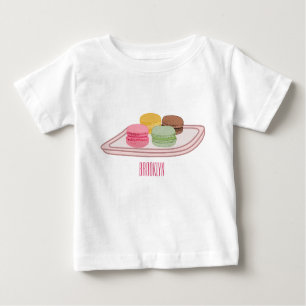 Camiseta Ilustração de desenho de Macaron