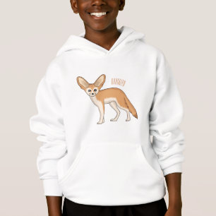 Camiseta ilustração de desenho de raposa feneco