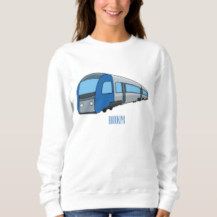 Camiseta Ilustração de desenho do comboio elétrico
