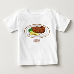Camiseta Ilustração de desenho em bife