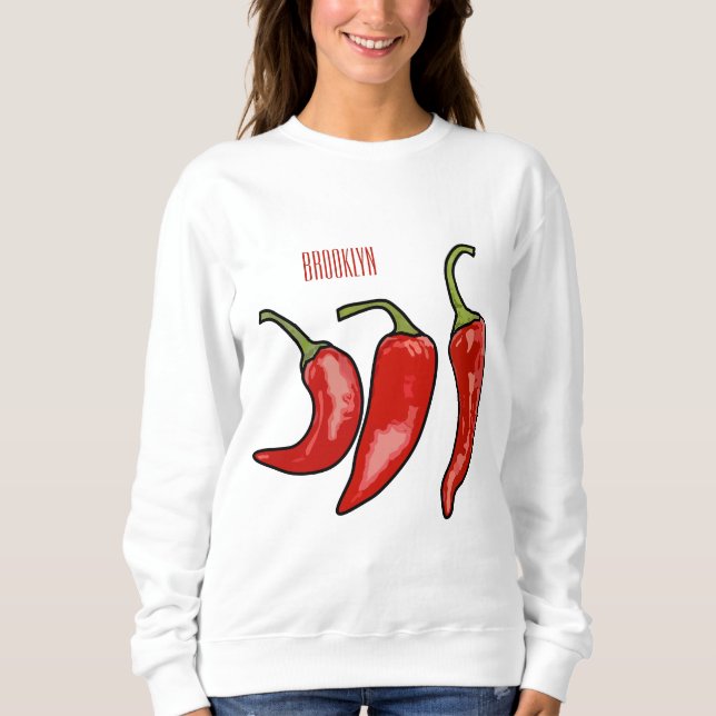 Camiseta Ilustração de desenho em chili (Frente)