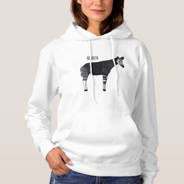 Camiseta Ilustração de desenho em Okapi (Frente)
